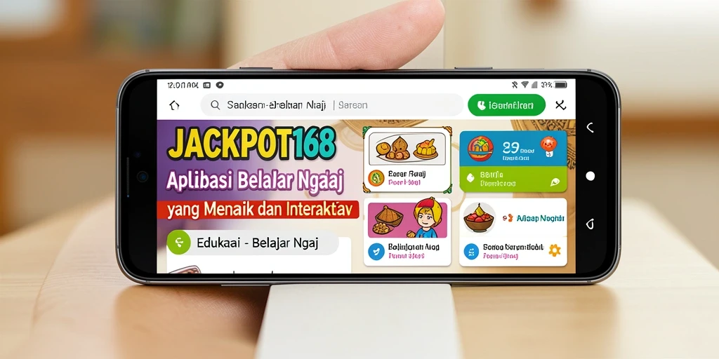 Tampilan antarmuka JACKPOT168 yang interaktif dan menarik untuk belajar ngaji.