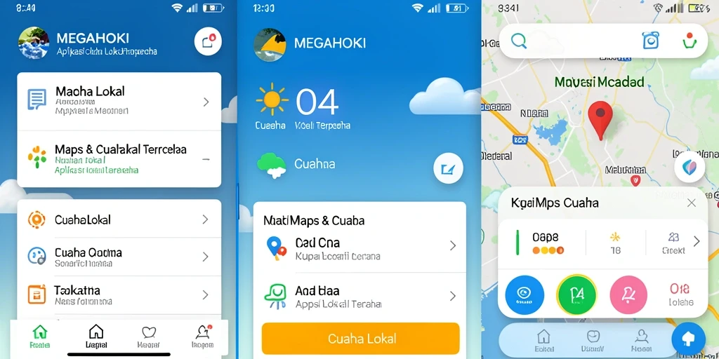 Tampilan antarmuka MEGAHOKI yang intuitif dan informatif.