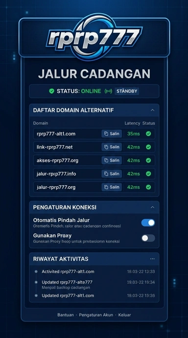 Tampilan link alternatif rprp777