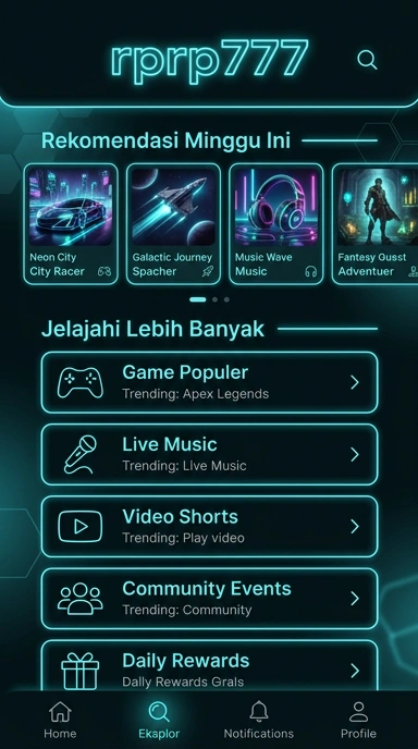 Tampilan katalog aplikasi rprp777